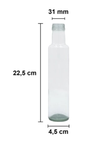 16 Stück Mehrzweck-Dorica-Flasche aus transparentem Glas, rund, 250 ml – mit auslaufsicherem Verschluss MA2171 - 4