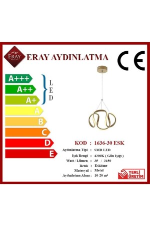 1666-30 Antiker LED-Kronleuchter 1636-30 ESK - 9