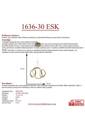 1666-30 Antiker LED-Kronleuchter 1636-30 ESK - 10