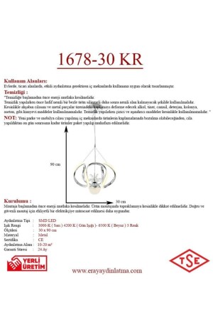 1678-30 Chrom-LED-Kronleuchter 1678-30 KR - 5