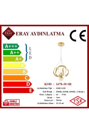 1678-30 Sarı Led Avize 1678-30 SR - 6