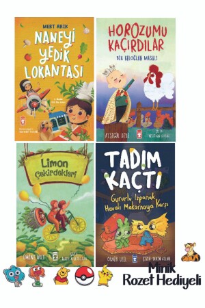 2. 3. Sınıf Okuma Seti 4 Kitap Naneyi Yedik Lokantası-Horozumu Kaçırdılar-Limon Çekirdekleri-Tadım K - 3