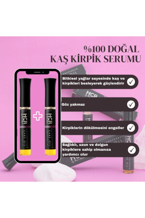 2 Adet Kaş-kirpik Serumu %100 Doğal Kaş-kirpik Bakım Yağı 10 10 ml KAŞKİRPİKSERUM - 4