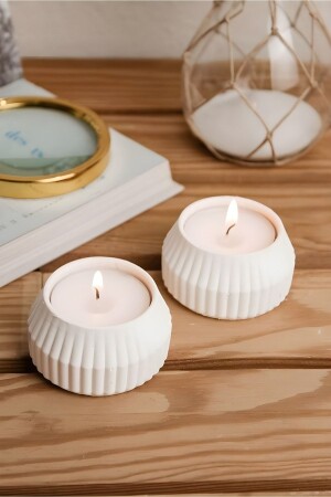 2 adet mumluk ve 2 adet tealight mum Seti - 3