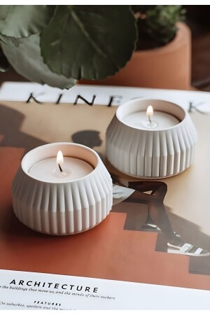 2 adet mumluk ve 2 adet tealight mum Seti - 5