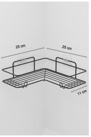 2 Adet Yapışkanlı Banyo Rafı- Paslanmaz Banyo Rafı- Banyo Düzenleyici Raf - 6