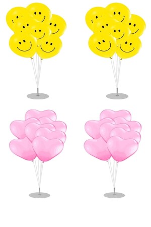 2 Ballondekorationsständer. Set mit 7 Ständern mit Stäbchen und Ständern - 8