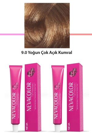 2 li Set Premium 9.0 Yoğun Çok Açık Kumral - Kalıcı Krem Saç Boyası 2 X 50 g Tüp - 2