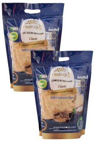 2 Stück Haşiroğlu Snack Chips Tarhana 450 Gr Kahramanmaraş Crzlk-Trhn-2 - 3