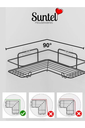 2 Stück selbstklebendes Badezimmerregal – Badezimmerregal aus Edelstahl – Badezimmer-Organizer-Regal - 8