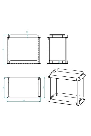 2-stufiges Organizer-Regal für Badezimmer und Küche 202102000032 - 6