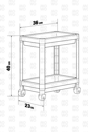 2-stufiges Organizer-Regal mit Rollen, weiß – Badezimmerschrank – Küchentheke und unter der Spüle – Spülmittelhalter - 7