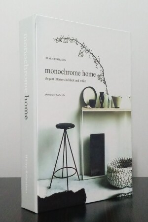 2-teilige dekorative Box im Buch-Look mit monochromem Home- und Cereal-White-Motiv - 4