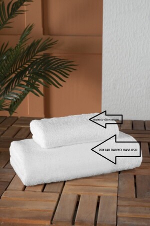 2-teiliges Luxus-Hotel-Badezimmer- und Handtuch-Set 70 x 140 / 50 x 90 ME2412 - 3