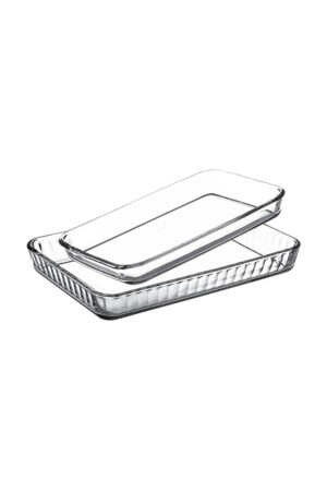 2-teiliges rechteckiges Pyrex-Tablett 090oa 061oa Fma192348 Fma03121 136 P159075 - 4