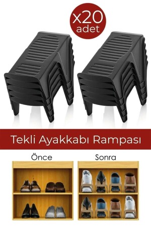 20 Stück Einzelschuh-Rampen-Schuh-Organizer, Schrank-Organizer - 2