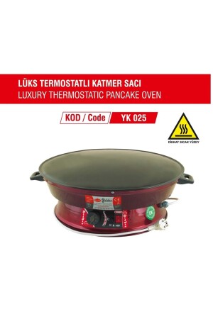 2000w Elektrikli Lüks Termostatlı 50 Cm Ekmek,gözleme,börek Ve Katmer Sacı FIRIN-YLD-007 - 2