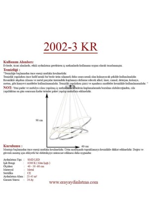 2002-3 Chrom-LED-Kronleuchter 2002-3 KR - 6