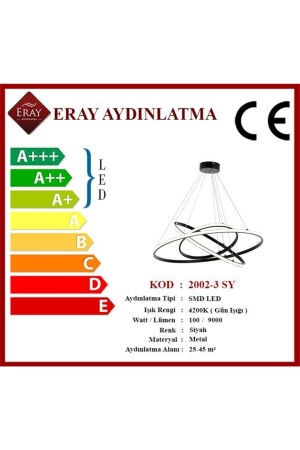 2002-3 Schwarzer Led-Kronleuchter 2002-3 SY - 5