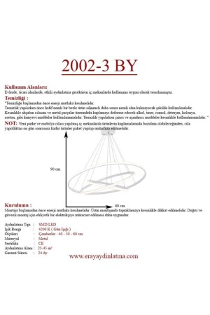 2002-3 Weißer Led-Kronleuchter 2002-3 BY - 6