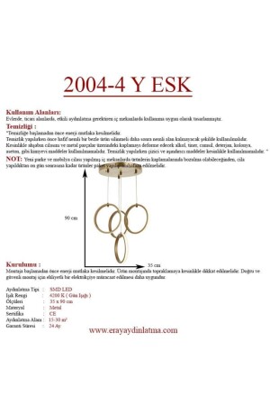 2004-4 Y Eskitme Led Avize 2004-4 Y ESK - 6