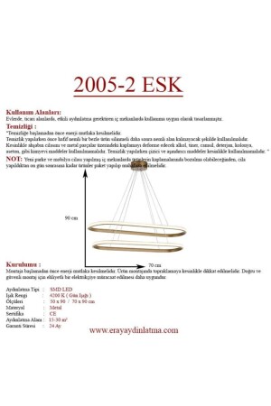 2005-2 Eskitme Elips Led Avize 2005-2 ESK - 8