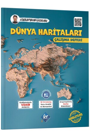 2024 Coğrafyanın Kodları Dünya Haritaları Çalışma Defteri Genişletilmiş Baskı (TÜM SINAVLAR İÇİN) - 1