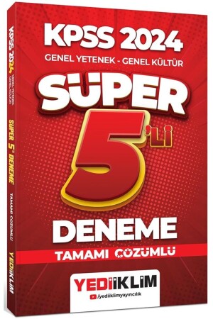 2024 Kpss Genel Yetenek Genel Kültür Tamamı Çözümlü Süper 5 Li Deneme - 1