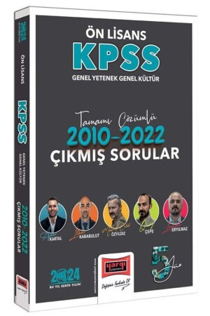 2024 KPSS GY-GK Önlisans Tamamı Çözümlü 2010-2022 Çıkmış Sorular - 2