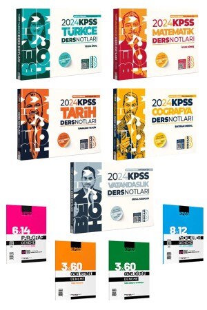 2024 KPSS GYGK Ders Notları 5 Kitap Benim Hocam Yayınları -4 Deneme Marka Yayınları - 2