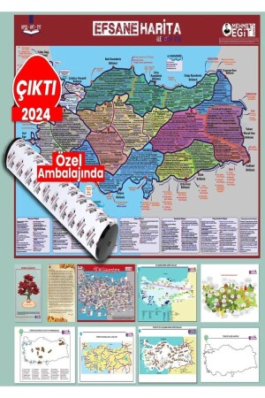 2024 Kpss Tyt Ayt Efsane 10 Lu Harita Seti - Mehmet Eğit - 1