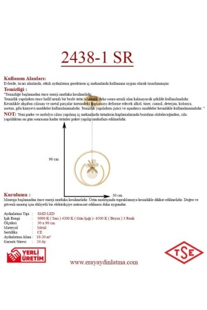 2438-1 Sarı Led Avize 2438-1 SR - 7