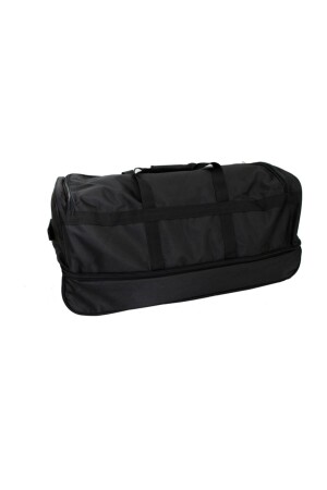 254-s Schwarze dreirädrige Karo-Reisetasche HBV00000AL1PM - 5