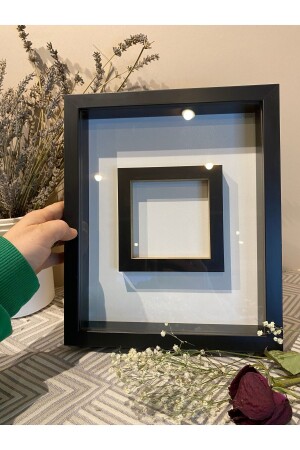 25x30x3 Fotofach-Speicherrahmen, Blumen-Rosen-Kastenrahmen mit Glas - 3