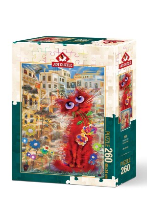 260 Parça Puzzle Kırmızı Kedi - 1