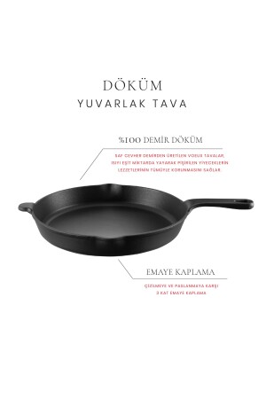 27 Cm Siyah Düz Tava DUZTAVA27 - 5