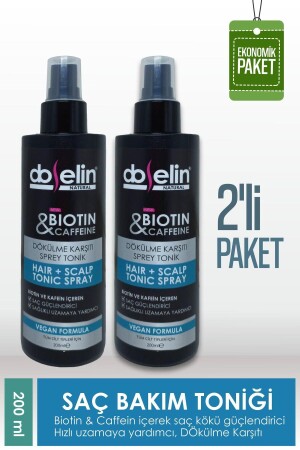 2er-Pack Biotin- und Koffein-Haarwasser 200 ml - 1