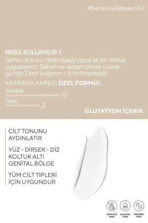 2'li Cilt Beyazlatıcı Aydınlatıcı Glutatyonlu Leke Karşıtı Krem Niacinamide & Kojik Asitli 50 ml - 7