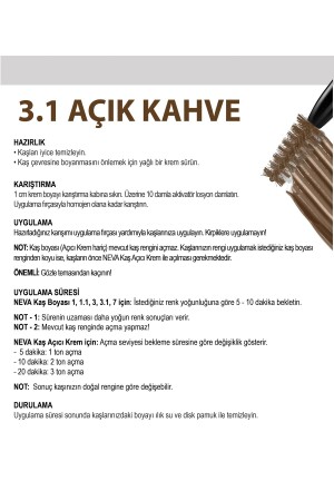 2'Lİ SET Kaş Boyası 3.1 AÇIK KAHVE - Kaş Açıcı Krem (vegan) - 5