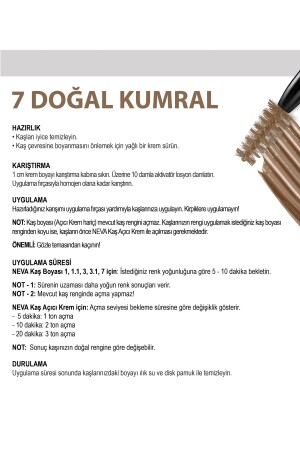 2'Lİ SET Kaş Boyası 7 DOĞAL KUMRAL - Kaş Açıcı Krem (vegan) - 5