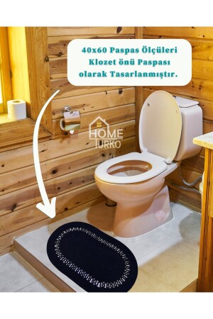 2'li Takım Jüt, Hasır, Paspas, Banyo Paspası, Banyo Paspas Takımı Ve Banyo Sepeti HT-PASPAS-BZ1 - 5