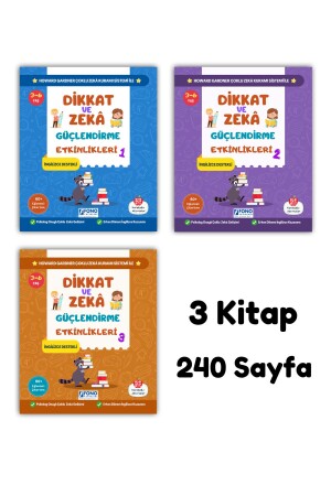 3-6 Yaş Dikkat ve Zekâ Güçlendirme Etkinlikleri Seti (İngilizce Destekli) - 4