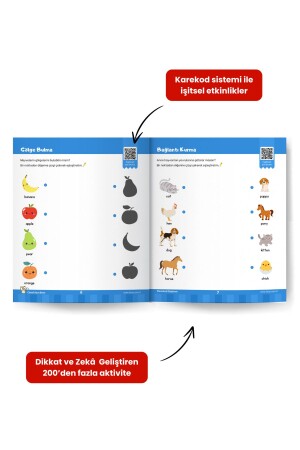 3-6 Yaş Dikkat ve Zekâ Güçlendirme Etkinlikleri Seti (İngilizce Destekli) - 5