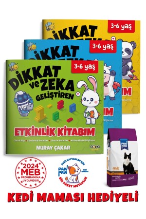 3-6 Yaş Dikkat Ve Zeka Geliştiren Etkinlik Kitabım Seti - 3 Kitap - 2