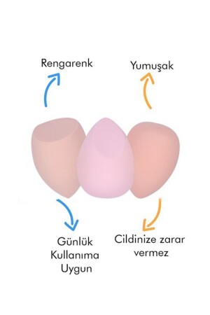 3 Adet Renkli Askılı Kutu Yumurta Sünger - 5