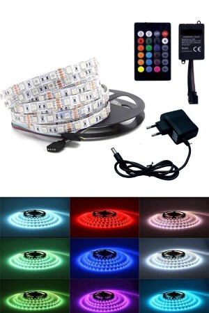 3-Chip-RGB-LED-Streifen, Plug-and-Play, animiert, 5 Meter, 5050 SMD - 2