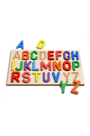 3-in-1-Bultak-Lernspielzeug aus Holz mit Alphabet, Zahlen und Geometrie - 8