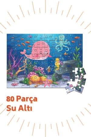 3 'lü Puzzle Set - 80, 80 Ve 96 Parça Puzzle 4-yaş BON811881878170 - 8