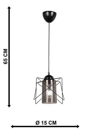 3 Stück luxuriöser schwarzer Metall-Kronleuchter aus geräuchertem Glimmerglas für Wohnzimmer, Küche, Badezimmer, Schlafzimmer, Kinderzimmer, Eingang, Kronleuchter AVZZ002 - 2