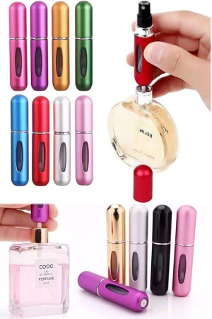 3 Stück stilvolles Design Parfüm nachfüllbar Mini Luxus Flasche Reise 5 ml Taschenparfümflasche tragbar cm20w (3 Stück) - 5